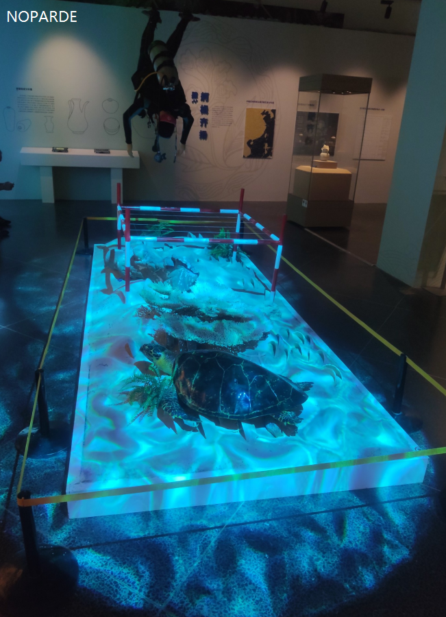 dynamic water effect cover big area for museum