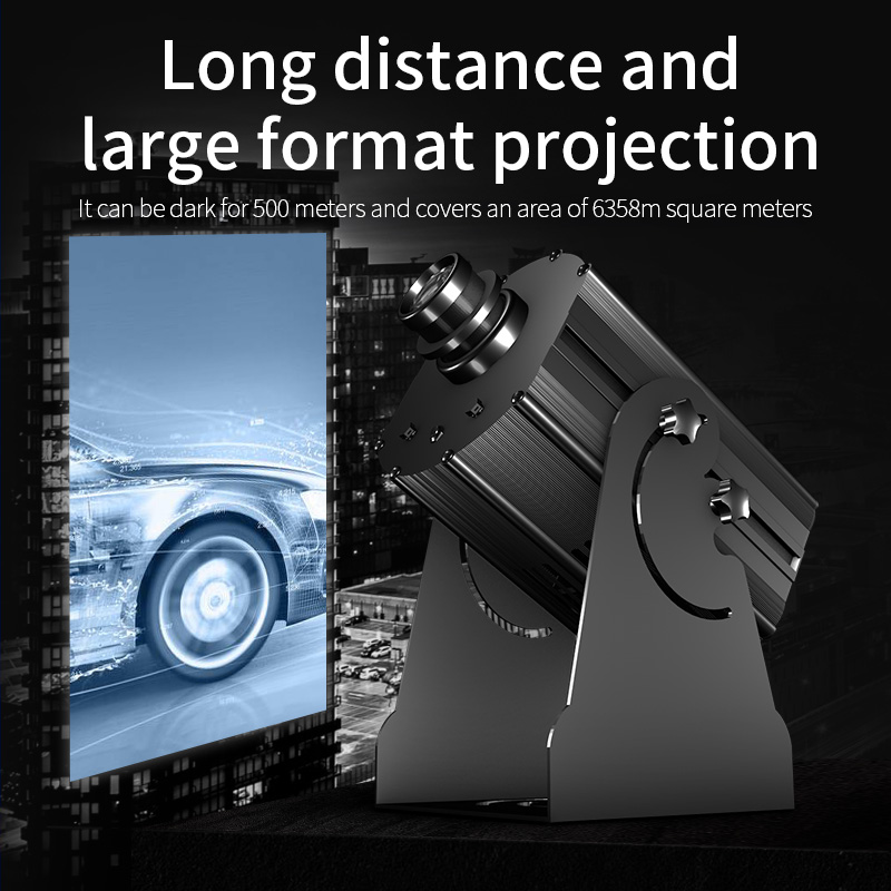 500W industrial high-power outdoor custom logo pattern text LED wall billboard projection spotlights