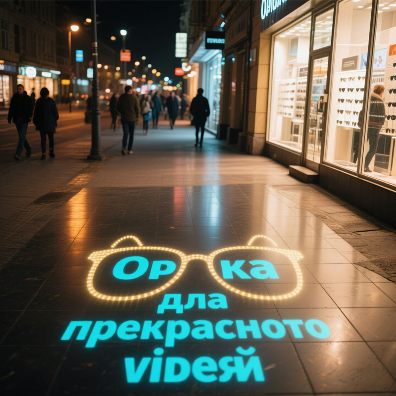 Инновационный LED проектор логотипов: HD-решения для мероприятий, ритейла и офисов