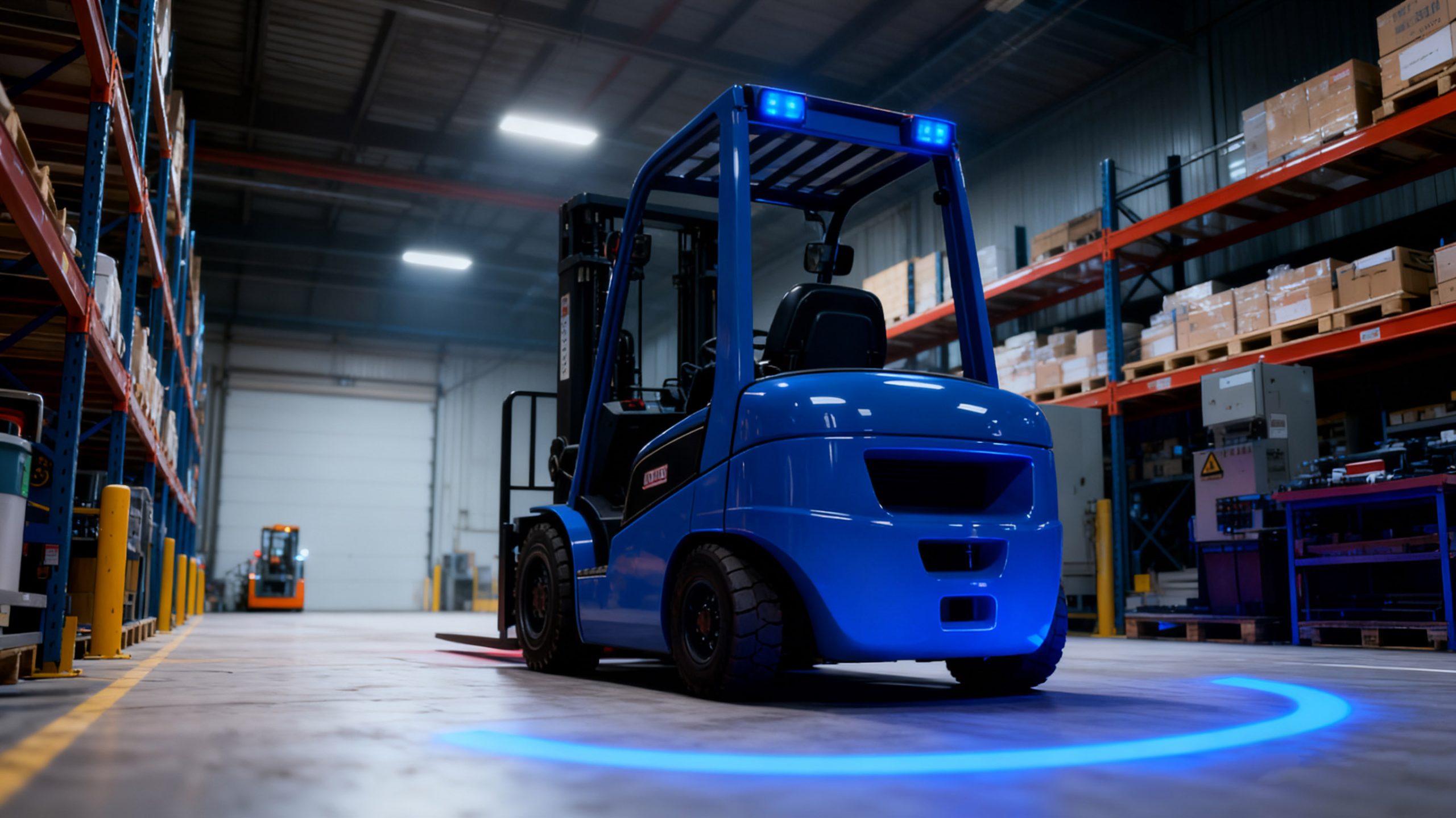 Промышленные граничные маячки для погрузчиков с низким напряжением: красно-синий свет и многофункциональные решения для безопасности